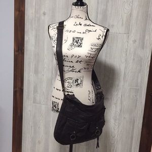 Leather cross body bag from icing!